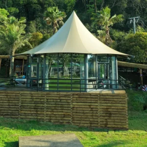 Single-peak hexagonal tent