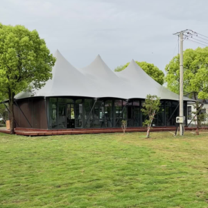 J3-Three-Peak Luxury Glamping Tent