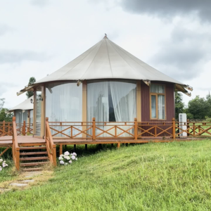 J1-Single-Peak Hexagon Glamping Tent