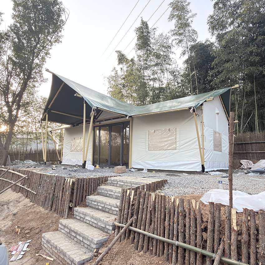 Luxury Glamping Tent | Premium Eco-Friendly Bamboo Frame Cabin - 图片 3
