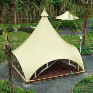 Luxury Single Peak Eco-Resort Dome Tent | Large Outdoor Glamping Safari Tent for Camping Site