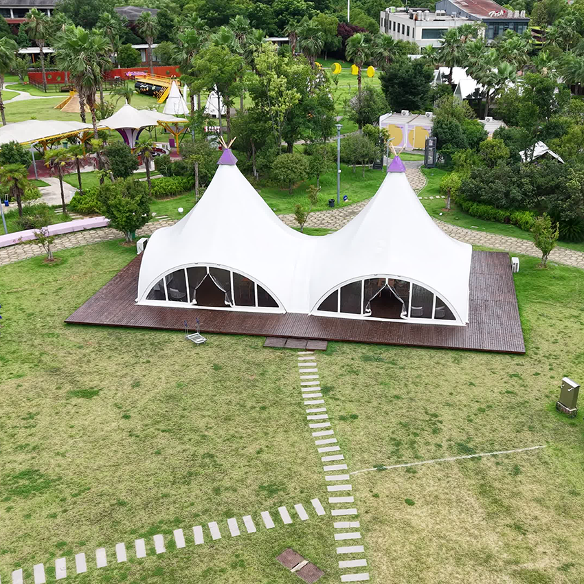 Luxury Twin-Peak Dome Tents – Perfect for High-End Eco-Resorts - 图片 4