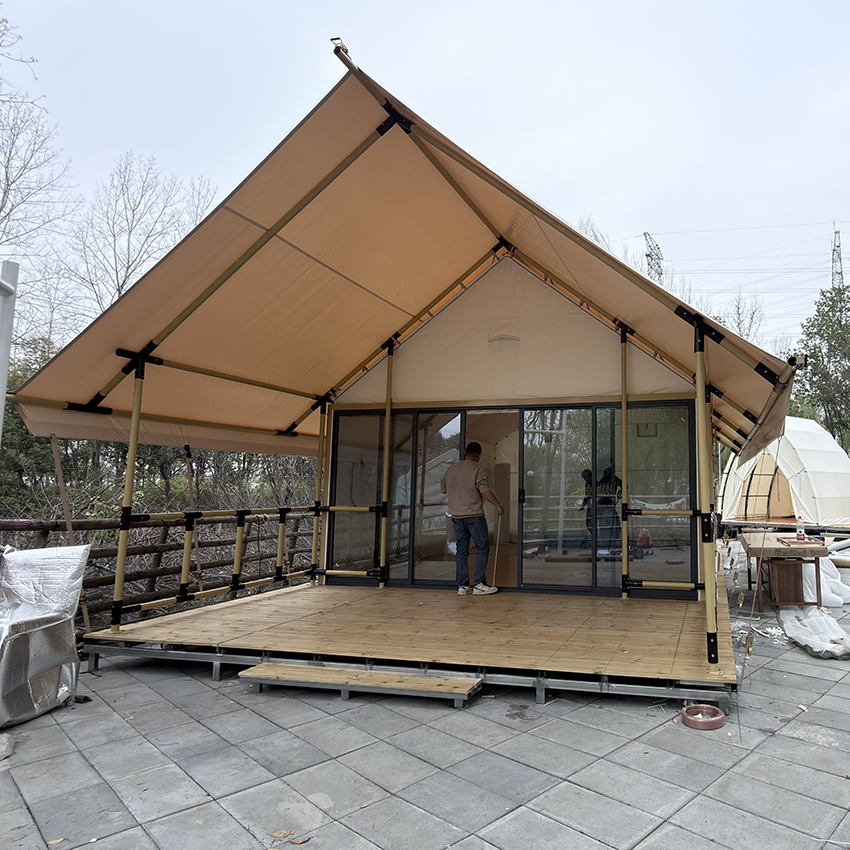 Eco-Luxury Cabin Tent | Sustainable Design for Glamping Resorts