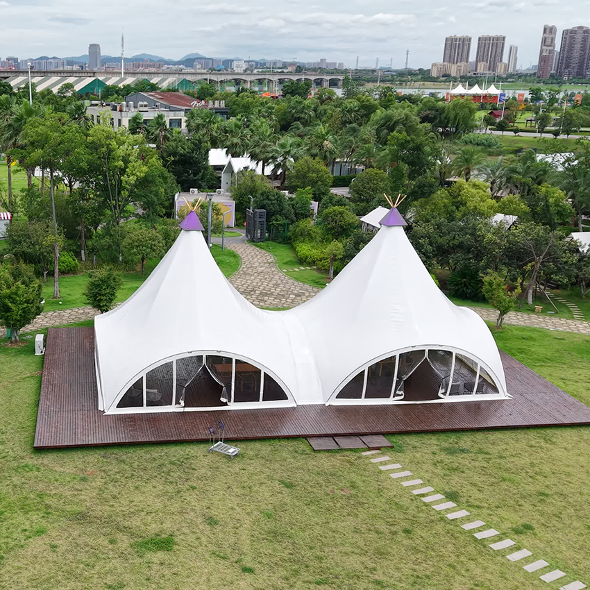 Luxury Twin-Peak Dome Tents – Perfect for High-End Eco-Resorts - 图片 3