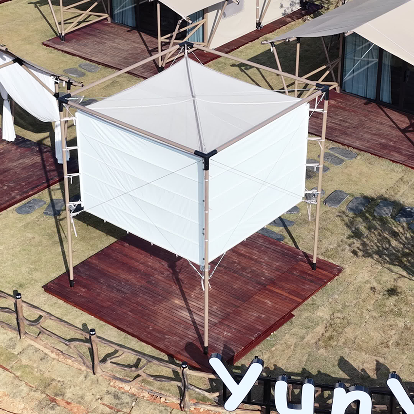 Premium Square Lantern Tent for Glamping & Resort | Customizable Outdoor Shelter - 图片 2