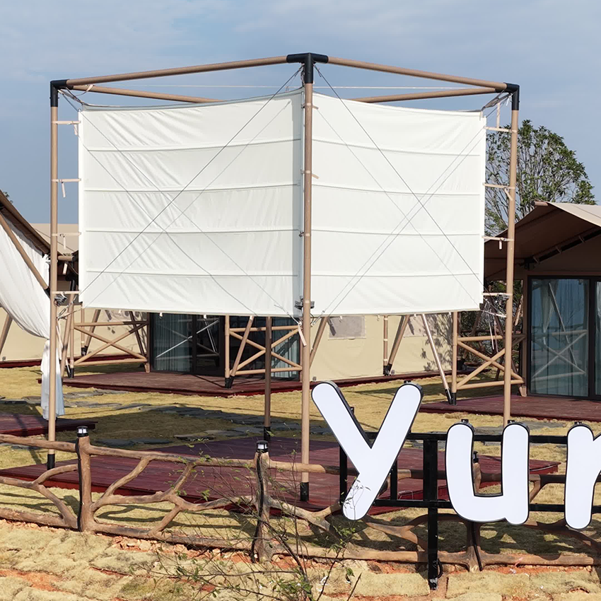 Premium Square Lantern Tent for Glamping & Resort | Customizable Outdoor Shelter