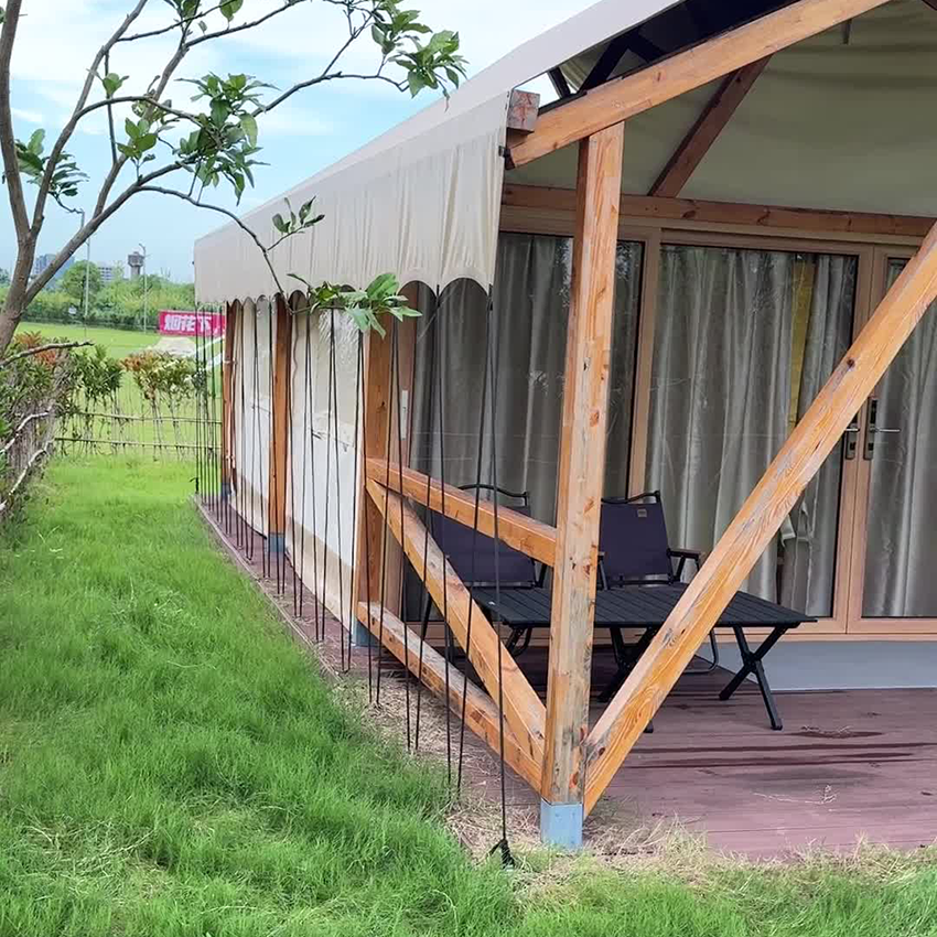 Luxury Wood-Frame Glamping Tent for Eco-Resorts & Hospitality - 图片 2