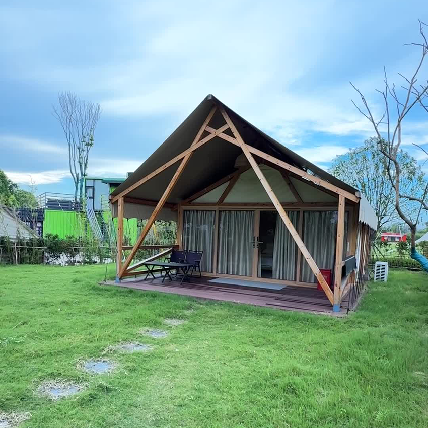 Luxury Wood-Frame Glamping Tent for Eco-Resorts & Hospitality