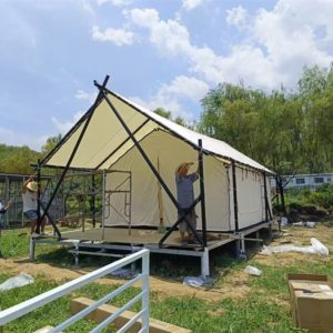 Luxury Safari Tent for Glamping Resort | Durable Canvas Tent for Outdoor Accommodation
