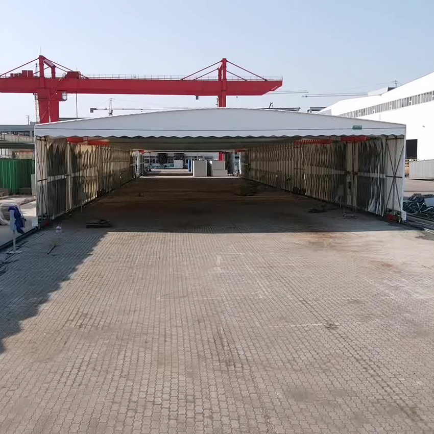 Industrial Motorized Retractable Canopy for Outdoor Warehouse Storage - Factory Direct Sales - Image 3