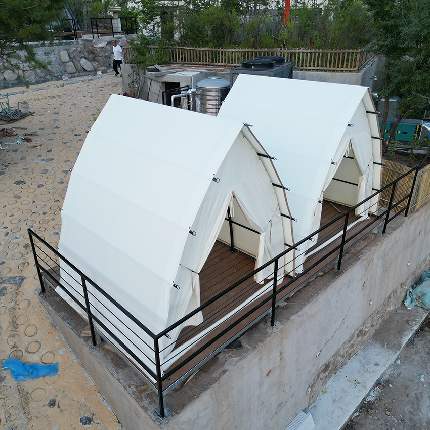 Eco-Friendly Sail Canvas Tent for Nature Resorts | High-End Glamping Tent with Panoramic Views - Image 3