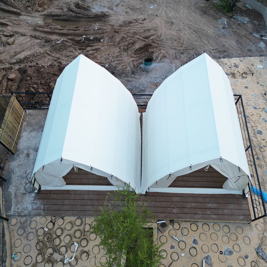 Eco-Friendly Sail Canvas Tent for Nature Resorts | High-End Glamping Tent with Panoramic Views - Image 4