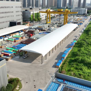 Industrial Motorized Steel Canopy – Flexible Warehouse Solution for Factory Outdoor Space