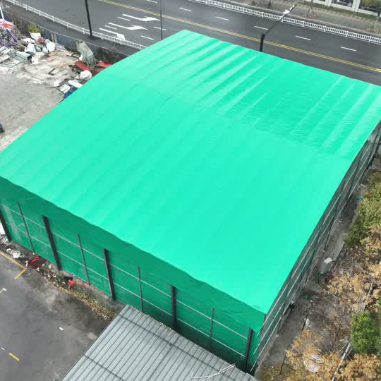 Light Steel Motorized Retractable Canopy Tent - Outdoor Waterproof Sliding Shelter for Factory Yard & Warehouse - Image 2