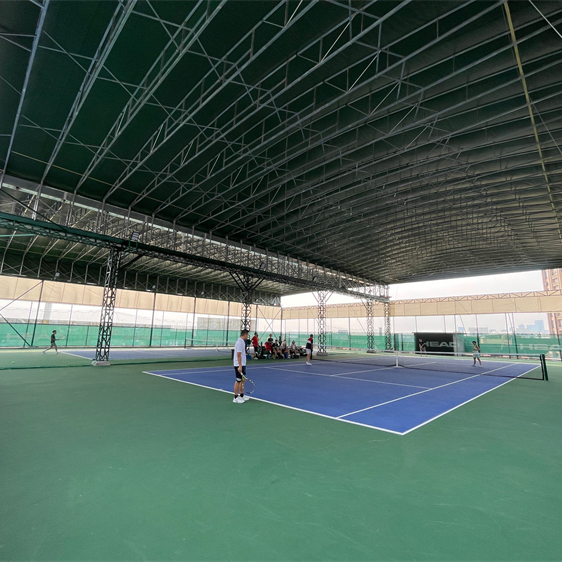 Motorized Retractable Roof System for Tennis & Basketball Courts | All-Weather Steel Frame Canopy - Image 4