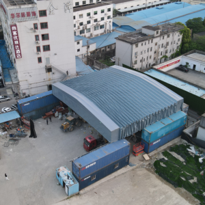 Electric Retractable Warehouse Awning-09